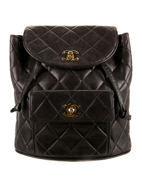 chanel black canvas backpack|Chanel duma backpack price.